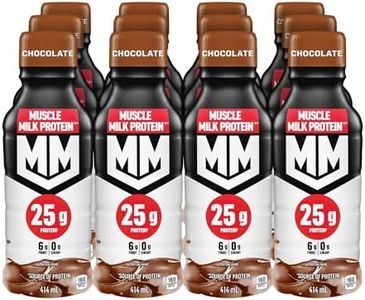 Muscle Milk Chocolate Protein Shake, 414mL Bottle, 12 Pack