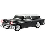 Audiobox 1955 Bel Air Bluetooth Speaker Car Replica Retro Ride with FM Radio, USB, SD, AUX Input for Office, Home, Garage (Black)