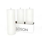 Simply Soson Set of 3 White Pillar 