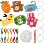 Littleduckling My First Sewing Kit for Kids Age 5 6 7 8 9 Cute Animal Felt Sewing Craft Kit Fun Sewing DIY Craft Ornaments Kids Educational Sewing Toys for Beginner Children Learn to Sew