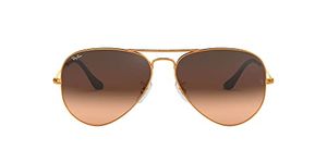 Ray-Ban Unisex Gradient Brown Lens Pilot Sunglasses - 0RB3025