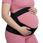 oibek 4 in 1 Maternity Support Belt, Pregnancy Belly Band for Bump Pelvic Lumbar Back Support Waist Brace, Abdominal Binder Strap Relieve Back, Hip, Pelvic Pain, SPD and PGP