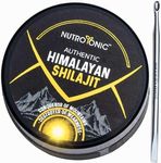 NutroTonic® Authentic Himalayan SHILAJIT® | Wild Crafted +17000 FT | 40X Nanofiltered & Sun Dried | Brain, Heart, Cellular Health | 3rd Paty Lab Tested | Fulvic & Humic Acid | 5G Resin