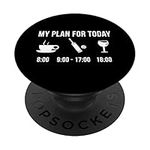 Funny Cricket Athlete Sports My Plan For Today PopSockets Swappable PopGrip