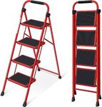 KINGRACK Folding Step Ladder 4 Step