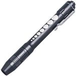 LIGHTFE Pen Light for Doctors and Nurses Penlight with Pupil Gauge, LED source 150 Lumens (Max.Output) frog eye optical lens Zoomable for Auto Repairs, EDC Illumination, Gog Walking (D12-W)