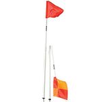 Mitre Foldable Football Corner Flags - Set of 4, White, One Size