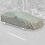 UKB4C XL Car Cover Water Resistant Breathable Rain UV Sun All Weather Protection for Indoor Outdoor Use