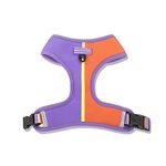 Heads Up For Tails Sunny Stride Dog Reversible Harness - Orange & Purple - Large