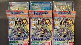 Digimon Game Card Starter Deck Booster Pack Japanese Red Deck 3 Pack Set