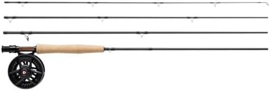 Greys Fin 9' 5wt Fly Rod and Reel Combo, 4-Piece Graphite Rod, Large Arbor Disc Drag Fin Reel