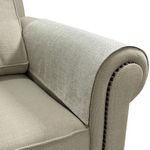 NOYOURS Couch Arm Covers, Anti-Slip Sofa Armrest Cover for Recliner, 2pc Washable Sofa Arm Covers, Dogs Cats Pet Scratch Proof Couch Arm Protectors, 24x28inch, Beige