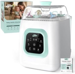 Tiny Marvels Baby Bottle Washer Pro, Bottle Washer Sterilizer and Dryer, Upgraded Self-Cleaning Machine, 6-Bottle Capacity & Built-in Water Softener, 4-in-1 Sanitizer for Bottles Breast Pump Parts