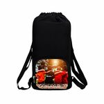 Benicia Friends Print Cotton Canvas Tution Backpack/Exam Bag For Boys/Girls
