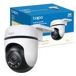 Tapo TP-Link 2K 3MP 1296P Outdoor Pan/Tilt Security Wi-Fi Camera, IP65 Weatherproof, Motion Detection, 360 C510W