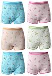 BODYCARE Printed Girls Cotton Bloomer Panties, Pack Of 6 Multicolour