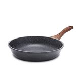 Sensarte Nonstick Frying Pan Skillet, Swiss Granite Coating Omelette Pan, Healthy Stone Cookware Chef's Pan, PFOA Free (8 Inch)