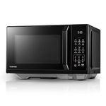 Toshiba 800W Flatbed Microwave Solo Digital 23L Black Microwave Oven with 11 Power Levels, 7 Auto Menus, Chef Defrost, +30S Express Cook, Easy Clean Without Turntable, Clock and Timer, MW3-EM23PFF(BK)