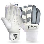 Snaga Cricket Batting Gloves Right Hand Gloves (Silver, BOY)