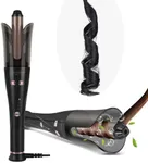 Prizm Professional Automatic Curling Iron, 1" Anti-Scald Rotating Hair Curler, Ionic Spinning Curling Iron 4 Adjustable Temps. & Timing Remind, for Gorgeous Curls, Fast Heating Up, Dual Voltage, Black