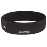 Build & Fitness Running Belt, Flip Waist Belt, Key Clip, Running Phone Holder, Running Pouch for Men and Women, Fits All iPhone's, Samsung's