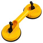 Deli DL-XP22 Suction Cup 118mm Rubber Sucker Size 80 Kg Overall Suctioning ABS Disc Body with Double Plates & Comfortable Dent Remover Heavy Duty Vacuum Lifter For Marble Ceramic Tiles Glass (1 Pc)