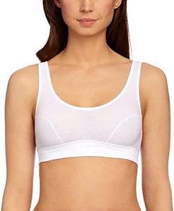 sloggi Double Comfort Top, Bustino, Donna, Bianco (White), 42