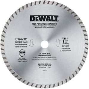 DEWALT DW4712B 7-Inch High Performance Diamond Masonry Blade