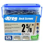 Kreg Tool Company SDK-C262W-525 2-5/8-Inch 525 CT Protec-Kote Deck Screw