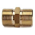 Stone Banks Metric M22 15mm Male to M22 14mm Male External Thread Connector, Brass High Pressure Washer Adapter Hose to Hose Coupler