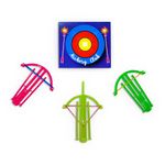 Archery Set Bow and Arrow Toy - Perfect Return Gift for Kids Birthday Party | Boys & Girls Basic Archery Game with Target Card, Multi Color | 2 Teer 1 Kaman Dhanush Baan | Pack of 10