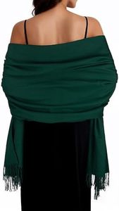 SWAT PANY Winter Scarfs for Women Green Pashmina Shawls and Wraps for Women Wedding Shawl Wraps for Evening Dresses