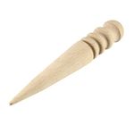 sourcing map Wood Leathercraft Slicker Round Burnisher Edge Rounding Tool Set for DIY Leather Working (Round Shape)