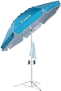 AMMSUN Shade Umbrella, Premium Portable Umbrella with Stand, 6.5ft Lightweight Sports Umbrella for Sporting Games, Adjustable Instant Sun Protection Easy to Carry (Sky Blue)