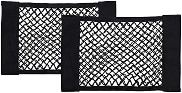 Tuxiaobu 2 Pack Mesh Organizers Net, Universal Mesh Cargo Net, Car Storage Net, Wall Sticker Organizer Pouch Bag Storage Mesh Net for Car Trunk Storage Add On Organizers for Car Truck