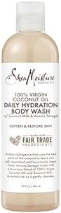 SheaMoisture Daily Hydration Body Wash 100% Virgin Coconut Oil Cleanser for All Skin Types Skin Care to Soften & Restore Skin 13 oz