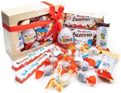 VILAER, Coffret Cadeau Chocolat Avec Nœud Rouge, Original, Idéal à Offrir pour les Anniversaires, Assortiment de Chocolats Préférés, Variété KINDER, Spécial pour tous les âges