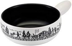 KUHN RIKON Caquelon Alpine Willow Induction 23 cm Clay, Stoneware, Weiss