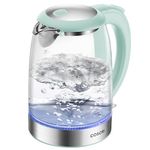 COSORI Electric Kettle, No Plastic Contact with Water, 1.7L/1500W, Stainless Steel Inner Lid & Filter, Tea Kettle For Coffee & Tea, Hot Water Kettle Teapot Boiler & Heater, Automatic Shut Off, Green