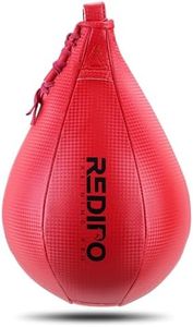 Redipo Boxing Speed Bag - PU Leather Speed Punching Ball - Heavy Duty Hanging Swivel Ball for Gym & MMA Muay Thai Sports Fitness - Punching Dodge Striking Speed Reflex Ball