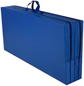 Cannons UK Foldable Gymnastics Mat - Blue, 8 ft x 4 ft x 50 mm