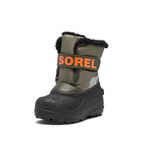 Sorel unisex-child Snow Commander Boot, Stone Green/Alpine Tundra, 8 Little Kid