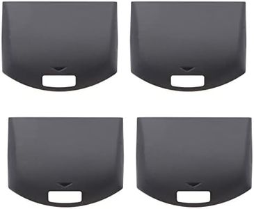 eMagTech 4PCS Replacement Battery Cover Battery Back Door Shell Battery Protector Door Lid Compatible with Sony PSP 1000 Series Console Plastic Console Accessories Black