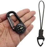 Compass Keychain Temperature Pocket