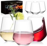 Physkoa Stemless Wine Glasses Set o