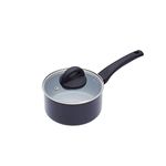 MasterClass Induction-Safe Non-Stick Ceramic Eco Saucepan, 16 cm, Black