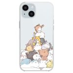 Blingy's for iPhone 15 Plus Case, Fun Cat Style Cute Cartoon Animal Design Transparent Soft TPU Protective Clear Case Compatible for iPhone 15 Plus 6.7 inch (Cat Pile)