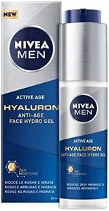 Nivea NIVEA MEN Hyaluron Gel pour le visage hydratant anti-rides pour homme à l’acide hyaluronique 50 ml