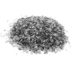 R H LIFESTYLE Crushed Glass/Fire Pits for Resin Art High Luster Fire Glass Used Specially for Resin Art/Geode Art Fire Pit Crafts (Grey 6mm, 900G)