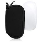 kwmobile Neoprene Case Compatible with Apple Magic Mouse 1/2 - Case for Mouse Soft Pouch Carry Bag - Black